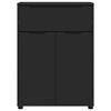 vidaXL Badezimmerschrank Schwarz 72,5 x 36,5 x 100 cm Holzwerkstoff