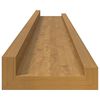 vidaXL Wandregal mit Regal 4 pcs Beige 80 x 9 x 3 cm Holzwerkstoff