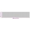 vidaXL Teppich Rechteckig Grau 80x400 cm Bambus