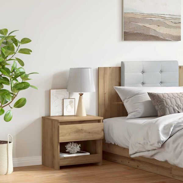 vidaXL Nachttisch Artisan-Eiche 40x30x39 cm Holzwerkstoff