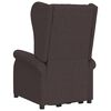 vidaXL Massagesessel mit Aufstehhilfe Dunkelbraun Stoff