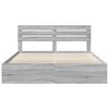 vidaXL Bettrahmen Graues Sonoma 180 x 200 cm Massives Kiefernholz
