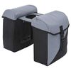 vidaXL Fahrradtasche Grau und Schwarz 31,5 x 15,5 x 40 cm Polyester