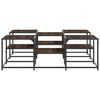 vidaXL Couchtisch Braun Eichen-Optik 121x121x40 cm Holzwerkstoff