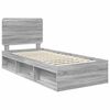 vidaXL Bettrahmen Graues Sonoma 100 x 200 cm Massives Kiefernholz