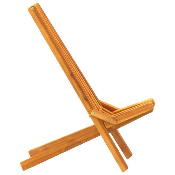 vidaXL Klappbare Gartenstühle 2 pcs Braun 56 x 69 x 84 m