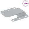 vidaXL Flush-Montagehalterung 419 Silber 75 x 66 x 1,4 mm Stahl
