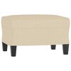 vidaXL 3-tlg. Sofagarnitur Creme Stoff