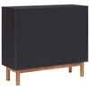 vidaXL Sideboard 90x33,5x80 cm Akazie Massivholz und MDF