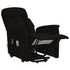 vidaXL Massagesessel mit Aufstehhilfe Schwarz Mikrofasergewebe