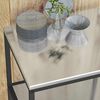 vidaXL K&uuml;chenaufbewahrung mit Regal Silber 60 x 50 x 92 cm Stahl