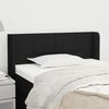 vidaXL Kopfteil mit Ohren Schwarz 83x16x78/88 cm Stoff