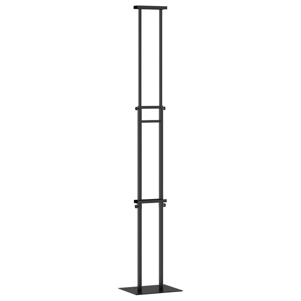 vidaXL Messest&auml;nde Schwarz 30 x 23,5 x 210 cm Stahl