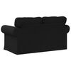 vidaXL Sofa 120cm Schwarz Metall