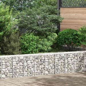 vidaXL Gabionen-Hochbeete 3 Stk. 30x30x50 cm Eisen