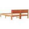 vidaXL Bettrahmen Wachsbraun 160 x 200 cm Massives Kiefernholz