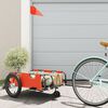 vidaXL Fahrradanh&auml;nger Orange Oxford-Gewebe und Eisen