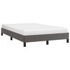 vidaXL Bettgestell ohne Matratze Grau 120x190 cm Kunstleder