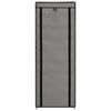 vidaXL Schuhschrank mit Abdeckung Grau 57 x 29 x 162 cm Stoff