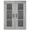 vidaXL Highboard Grau Sonoma 69,5x34x180 cm Holzwerkstoff