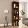 vidaXL B&uuml;cherschrank/TV-Schrank R&auml;uchereiche 36x30x143cm Holzwerkstoff