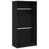 vidaXL Kleiderschrank Schwarz Eichen-Optik 100 x 50 x 200 cm