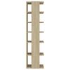 vidaXL Schuhschrank Sonoma-Eiche 27,5x27x102 cm Holzwerkstoff