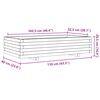 vidaXL Pflanzk&uuml;bel 110x60x26,5 cm Massivholz Douglasie