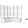 vidaXL Garten-Pflanzgef&auml;&szlig; 5 pcs Wei&szlig; Stahl