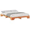 vidaXL Bettrahmen Braun 160 x 210 cm Massives Kiefernholz