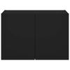vidaXL TV-Wandschrank mit LED-Leuchten Schwarz 60x35x41 cm