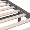 vidaXL Massivholzbett Grau 150x200 cm