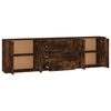 vidaXL Sideboards 3 Stk. R&auml;uchereiche Holzwerkstoff