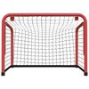vidaXL Hockeytor mit Netz Rot & Schwarz 68x32x47 cm Stahl & Polyester
