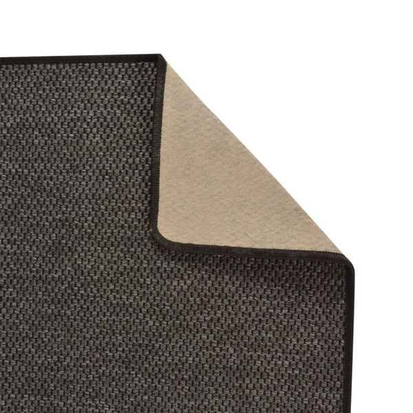 vidaXL Teppichl&auml;ufer Sisal-Optik Anthrazit 80x200 cm