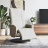 vidaXL Relaxsessel mit Fu&szlig;teil Creme Kunstleder