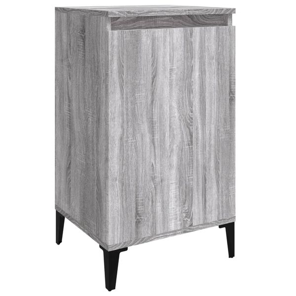 vidaXL Nachttisch Grau Sonoma 40x35x70 cm Holzwerkstoff