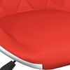 vidaXL Esszimmerst&uuml;hle 2 Stk. Drehbar Rot und Wei&szlig; Kunstleder