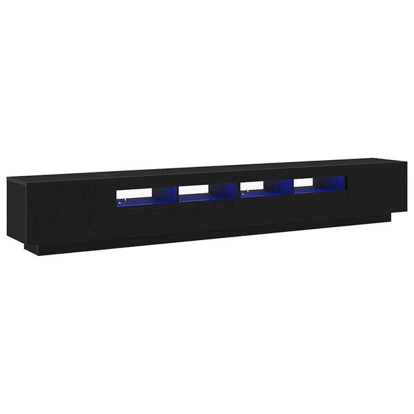 vidaXL TV-Schrankset 3 pcs Schwarz 260 x 35 x 40 cm Holzwerkstoff