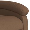 vidaXL Massagesessel mit Aufstehhilfe Braun Stoff