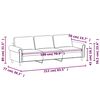 vidaXL 3-Sitzer-Sofa Weinrot 180 cm Samt