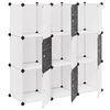 vidaXL Regalsystem W&uuml;rfelregal mit 9 F&auml;chern Schwarz und Wei&szlig;