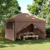 vidaXL Party-Zelt Braun 279 x 410 x 315 cm Oxford-Stoff
