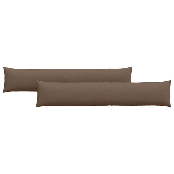 vidaXL Sofakissen 2 pcs Braun 200 x 40 cm Stoff