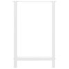 vidaXL Bartischbeine Wei&szlig; 2 Stk. 60x(90-91) cm Stahl