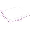 vidaXL Wandregal 60x60x2 cm Massivholz Eiche Unbehandelt