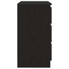 vidaXL Sideboard mit Schublade Schwarz Eichen-Optik 71x35x65 cm
