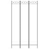 vidaXL 3-tlg. Paravent Wei&szlig; 120x220 cm Stoff