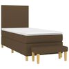 vidaXL Boxspringbett mit Matratze Dunkelbraun 80x200 cm Stoff