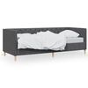 vidaXL Tagesbett USB Dunkelgrau Stoff 90x200 cm